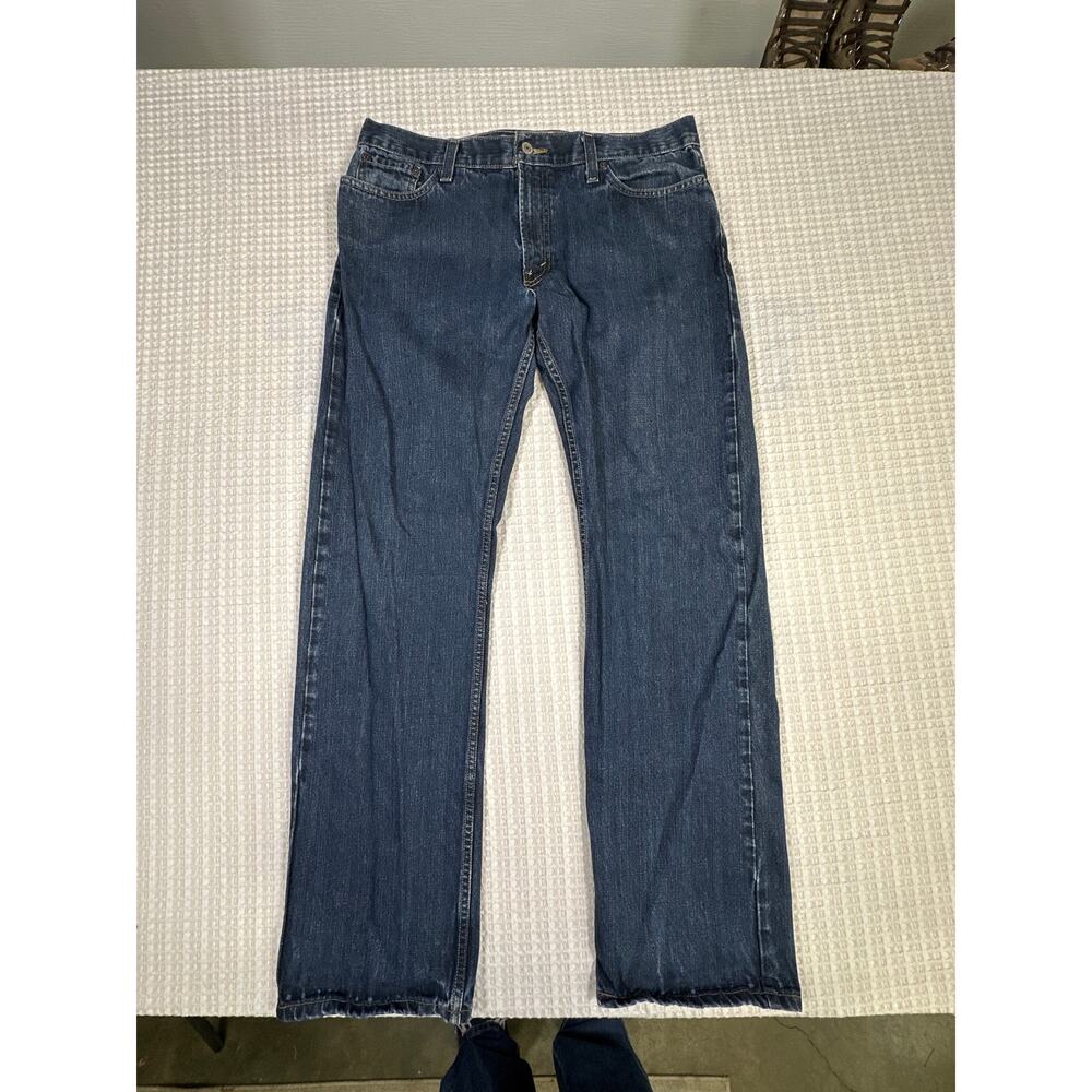 Levi’s 514 Slim Straight Jeans W36 L34 Dark Wash Classic Denim Casual Style Fit